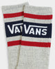 Vans Tribe Crew Socks (6.5-9) White/Chilli Pepper
