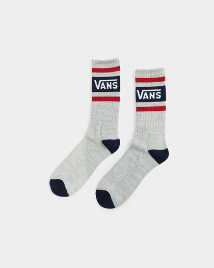 Vans Tribe Crew Socks (9.5-13) White/Chilli Pepper