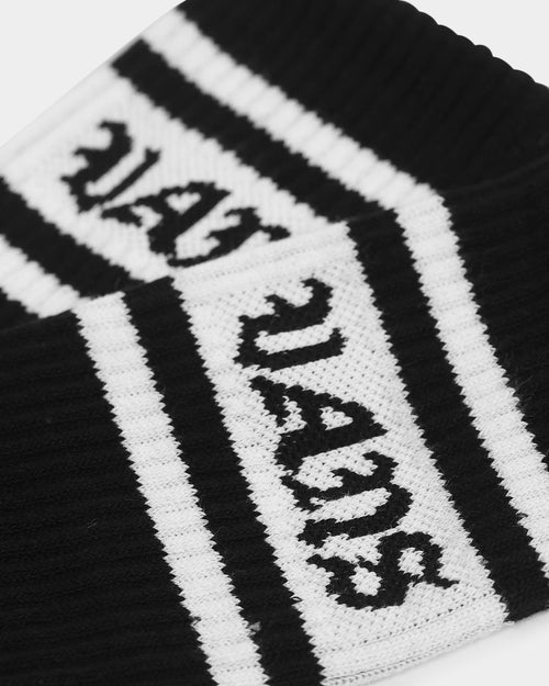 Vans Stripe Crew Socks (9.5-13) Black/White