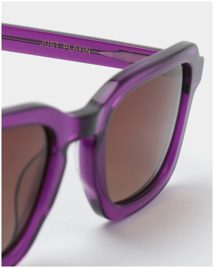 NUQE Men's Just Playin' Sunglasses Purple/Purple