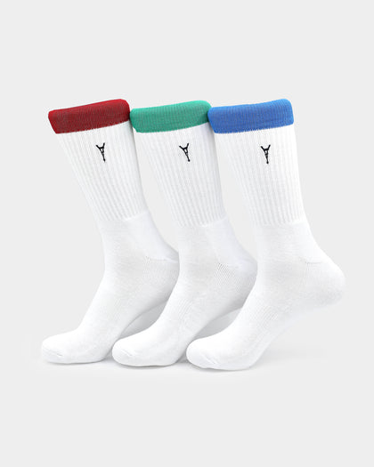 Carré Men's Iron Lady Sport Sock 3PK White/Multi-Coloured
