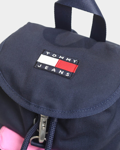 Tommy Jeans TJW Heritage SM Cotton Canvas Backpack Pink Daisy