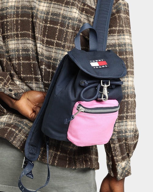 Tommy Jeans TJW Heritage SM Cotton Canvas Backpack Pink Daisy