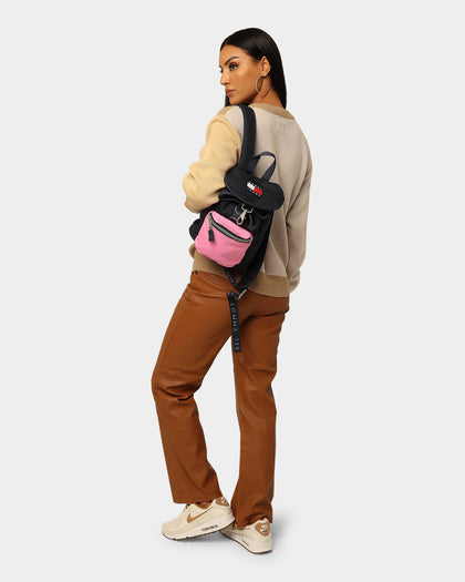 Tommy Jeans TJW Heritage SM Cotton Canvas Backpack Pink Daisy