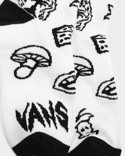 Vans Lost And Found Crew Socks (6.5-9) White/Black