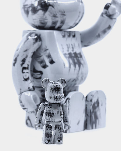 Medicom Be@Rbrick X Andy Warhol's Elvis Edition 400% & 100% Figure Set Multi-Coloured