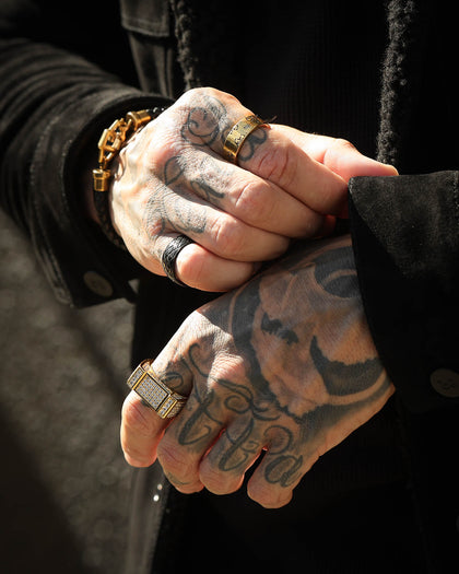 Guess Mainline 4G 8mm Ring Gold