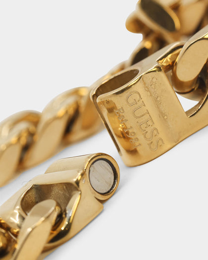 Guess Mainline Curb 4DC 12mm Bracelet Gold