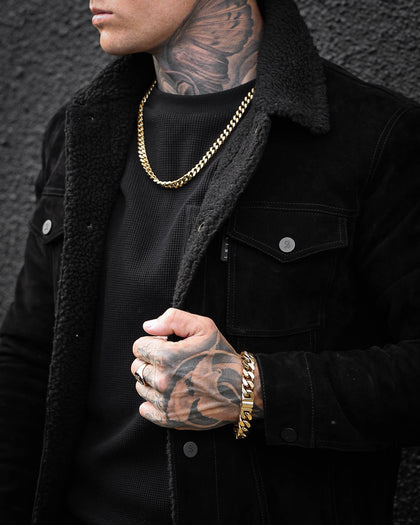 Guess Mainline Curb 4DC 12mm Bracelet Gold