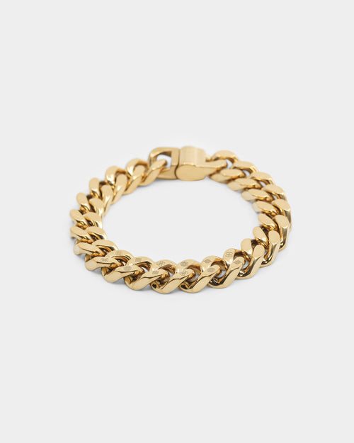 Guess Mainline Curb EG Peony 12mm Bracelet Gold
