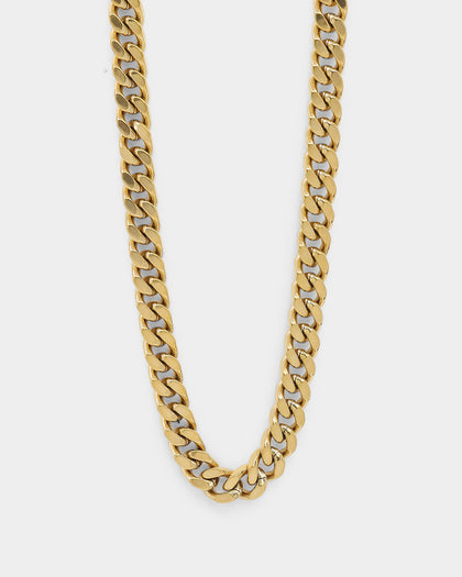 Guess Mainline 23" 8mm Curb Chain Necklace Gold