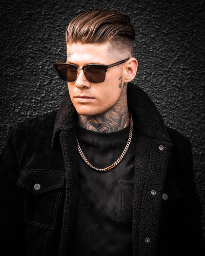 Guess Mainline 23" 8mm Curb Chain Necklace Gold