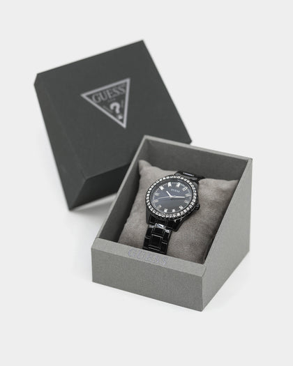 Guess Mainline Women's Sparker Crystal Watch Black