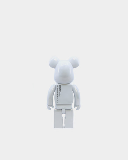 Medicom Toys Be@Rbrick 20th Anniversary Edition 400% Figure White Chrome