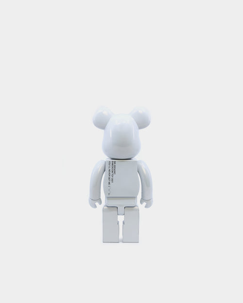 Medicom Toys Be@Rbrick 20th Anniversary Edition 400% Figure White Chrome
