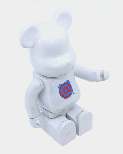 Medicom Toys Be@Rbrick 20th Anniversary Edition 400% Figure White Chrome