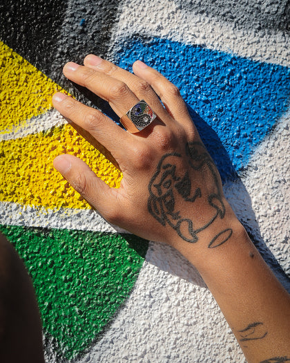 Wild For The Weekend Freerider Ying Yang Ring (Large) Gold