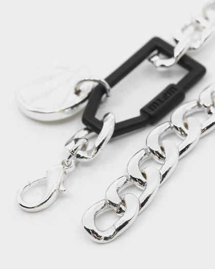 Wild For The Weekend Slam Dunk Basketball Bracelet Silver/Black