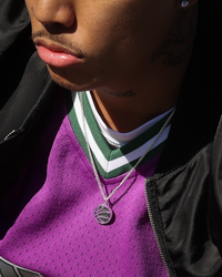 Wild For The Weekend Slam Dunk Basketball Necklace Silver
