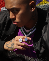 Wild For The Weekend Slam Dunk Basketball Necklace Silver