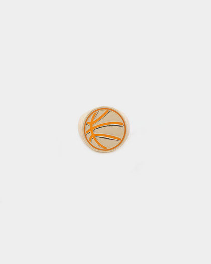 Wild For The Weekend Slam Dunk Basketball Ring (Medium) Gold