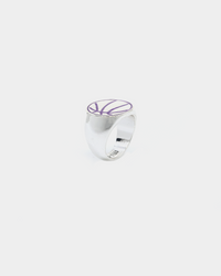 Wild For The Weekend Slam Dunk Basketball Ring (Large) Silver