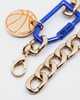 Wild For The Weekend Slam Dunk Basketball Bracelet Gold/Blue