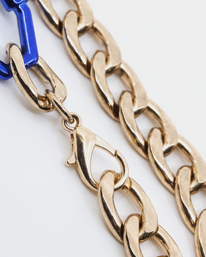 Wild For The Weekend Slam Dunk Basketball Bracelet Gold/Blue