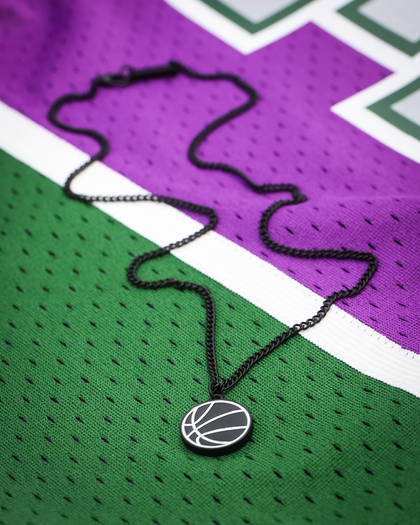 Wild For The Weekend Slam Dunk Basketball Necklace Black