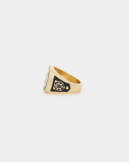 Wild For The Weekend Wildcats Coin Signet Ring (Large) Gold