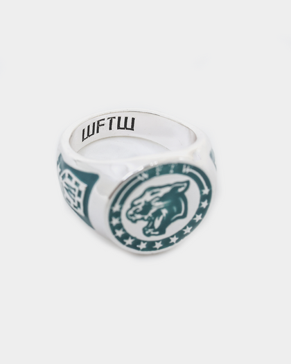 Wild For The Weekend Wildcats Coin Signet Ring (Large) Silver