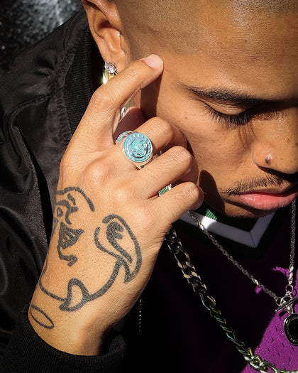 Wild For The Weekend Wildcats Coin Signet Ring (Medium) Silver