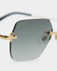 9FIVE Men's Clarity Gradient Sunglasses Black/Gold