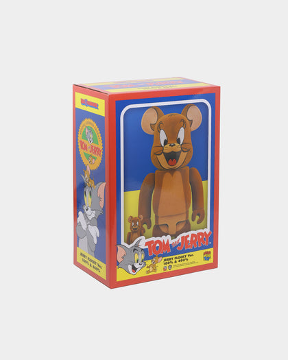 Medicom Toy Be@rbrick X Tom & Jerry Jerry Flock 100% & 400% Collectible Set Brown
