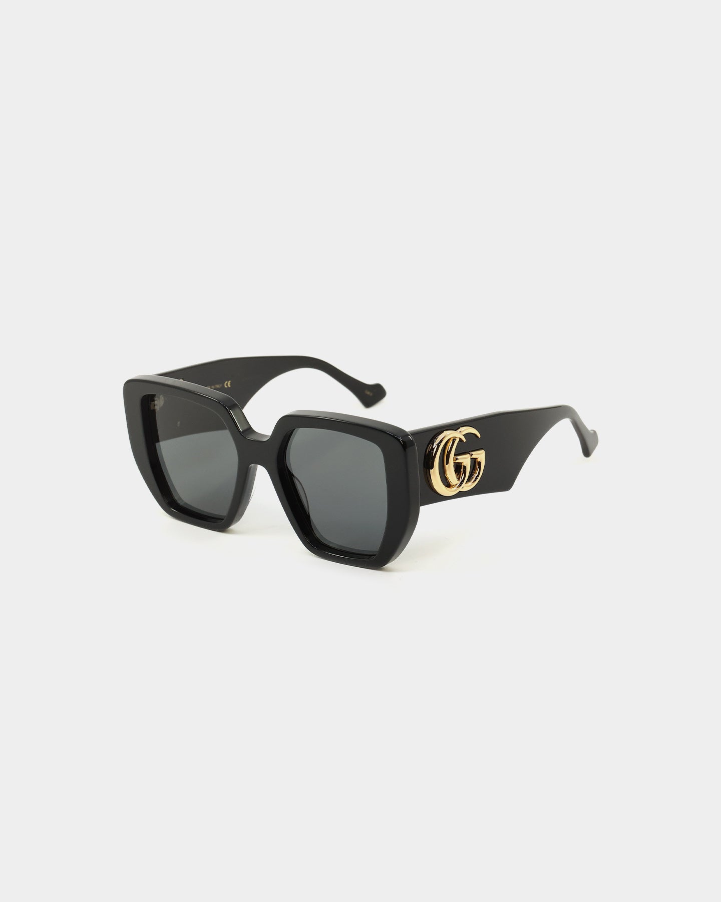 3*9様 GUCCI Gucci Sunglasses GG0956S 003 Black Gold Grey Square Woman