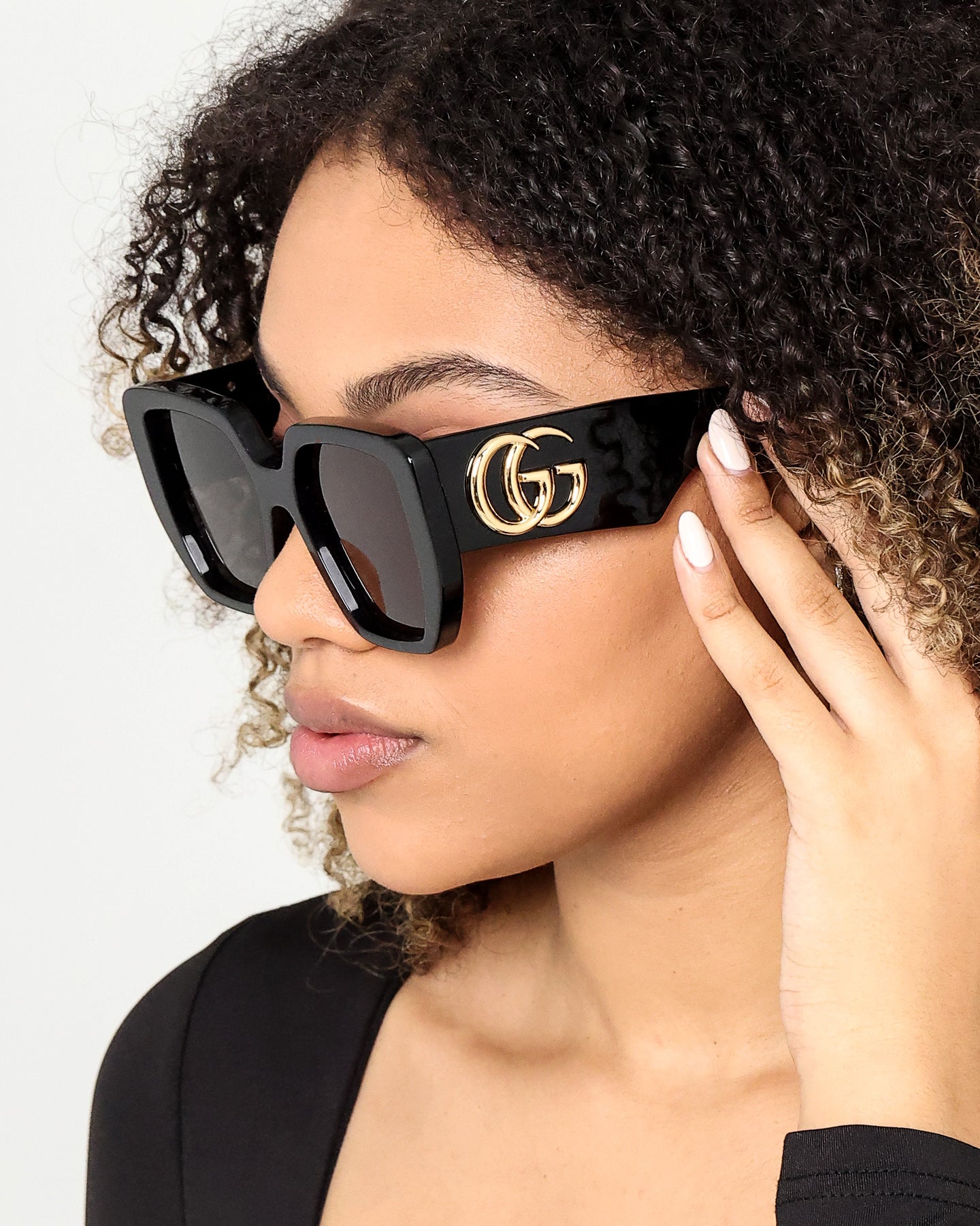 Gucci GG0956S-003 54 Sunglasses Black/Black/Grey | Culture Kings US