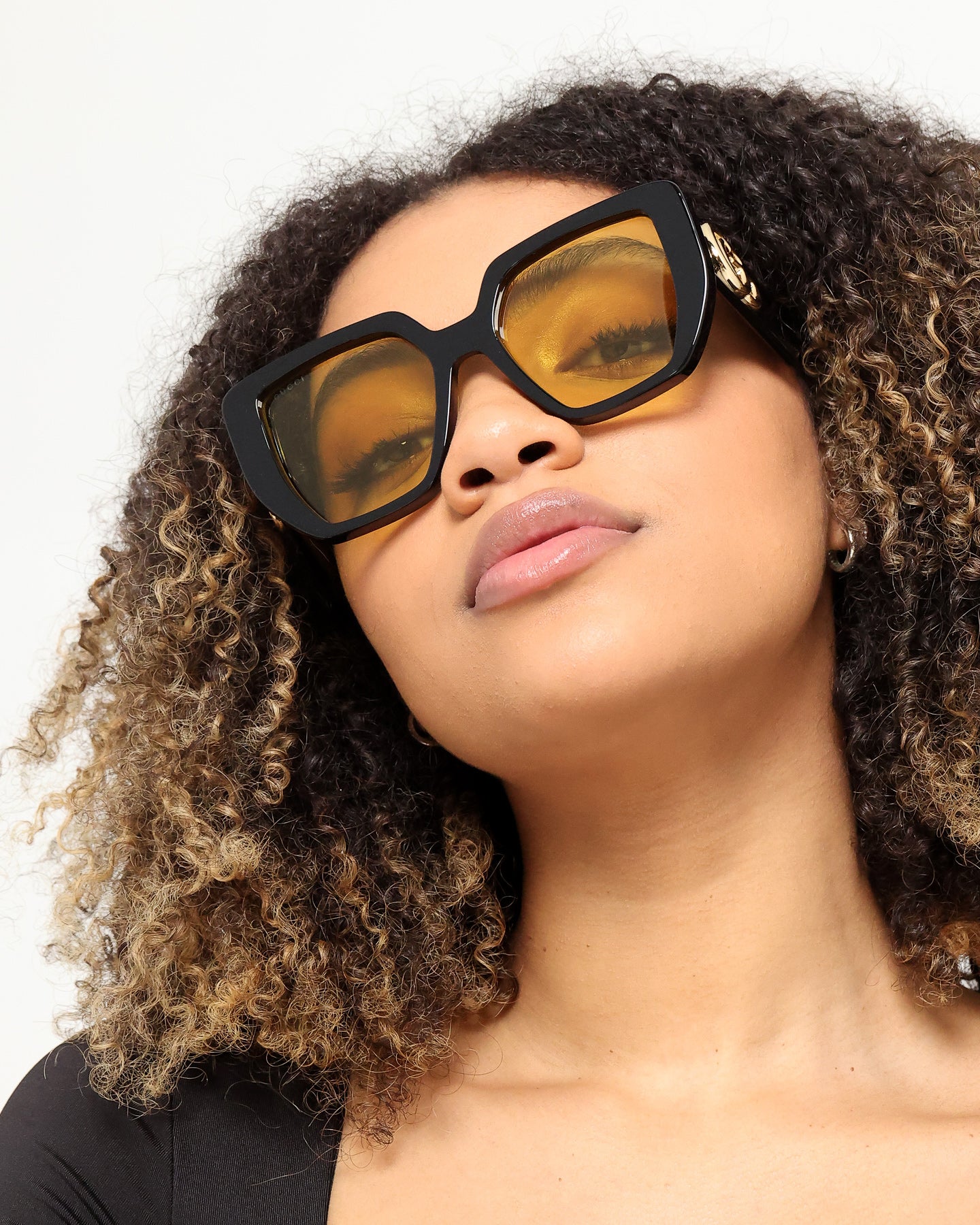 Gucci GG0956S-004 54 Sunglasses Black/Yellow | Culture Kings US