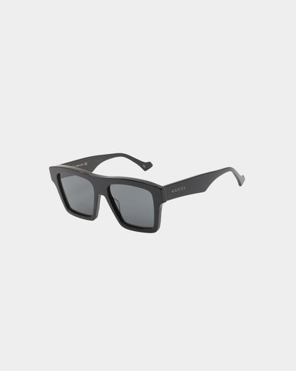 Gucci 55 Sunglasses Black/Black/Grey