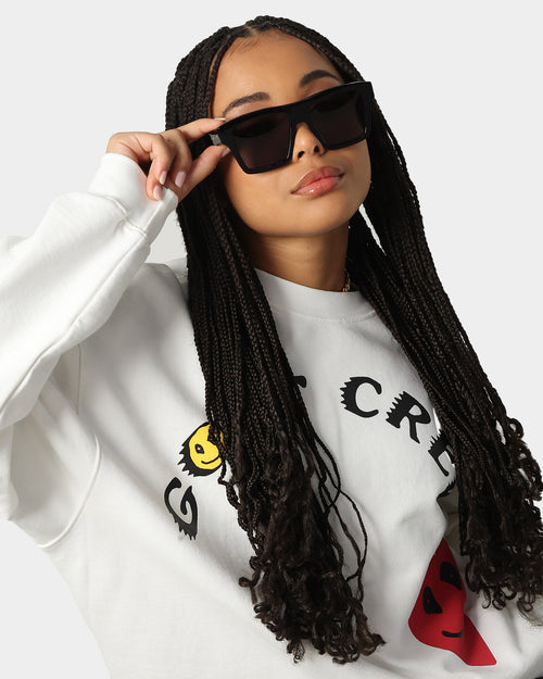 Gucci 55 Sunglasses Black/Black/Grey