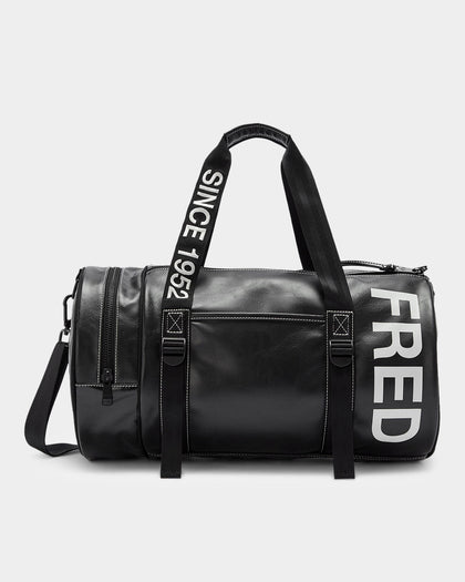 Fred Perry Laurel Wreath Barrel Bag Black
