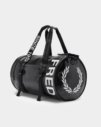 Fred Perry Laurel Wreath Barrel Bag Black