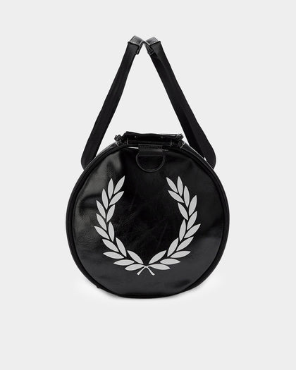 Fred Perry Laurel Wreath Barrel Bag Black
