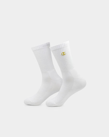 Champion Culture Kings X Champion C Logo Crew Socks 3 Pack Black/White