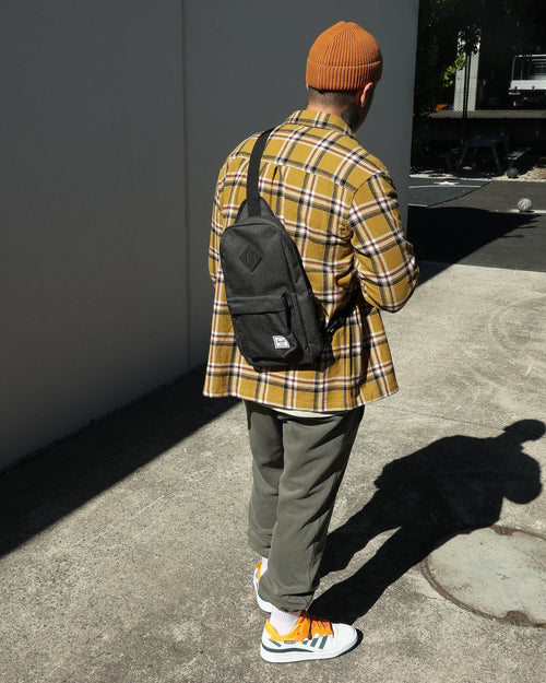 Herschel Bag Co Heritage Shoulder Bag Black Crosshatc