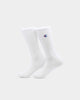 Champion 3 Pack C Logo Crew Socks White