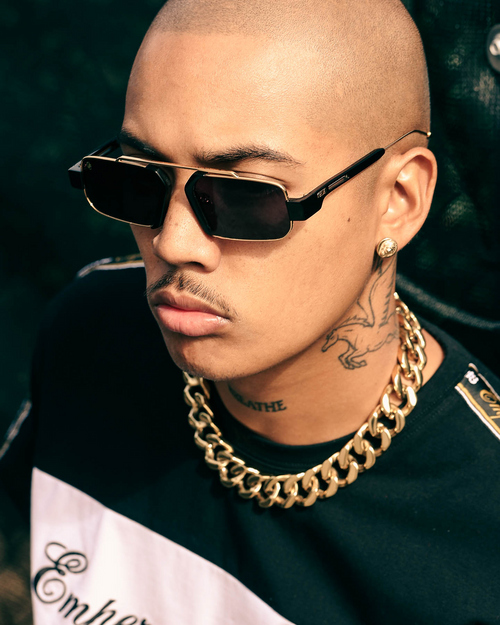 9FIVE The Logan Sunglasses Black/Gold