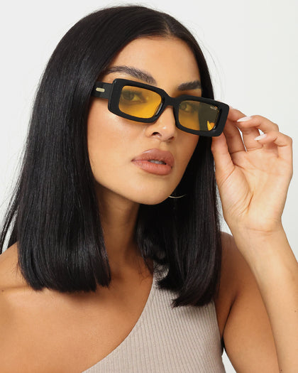 NUQE Fragment Sunglasses Black/Yellow