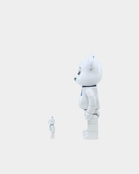 Medicom Toy Be@rbrick X Ghostbusters Stay Puft Marshmallow Man 100% & 400% Figure Set Multi-Coloured