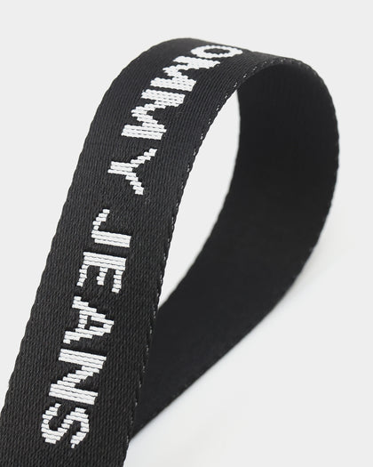 Tommy Jeans Essential Logo Tape Webbing Belt Black