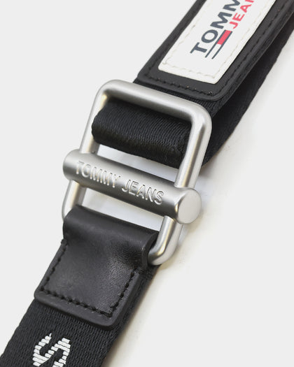 Tommy Jeans Essential Logo Tape Webbing Belt Black